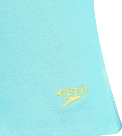 Women's Cotton Blend Lively Graphic Print Round Neck T-Shirt - Aquatic