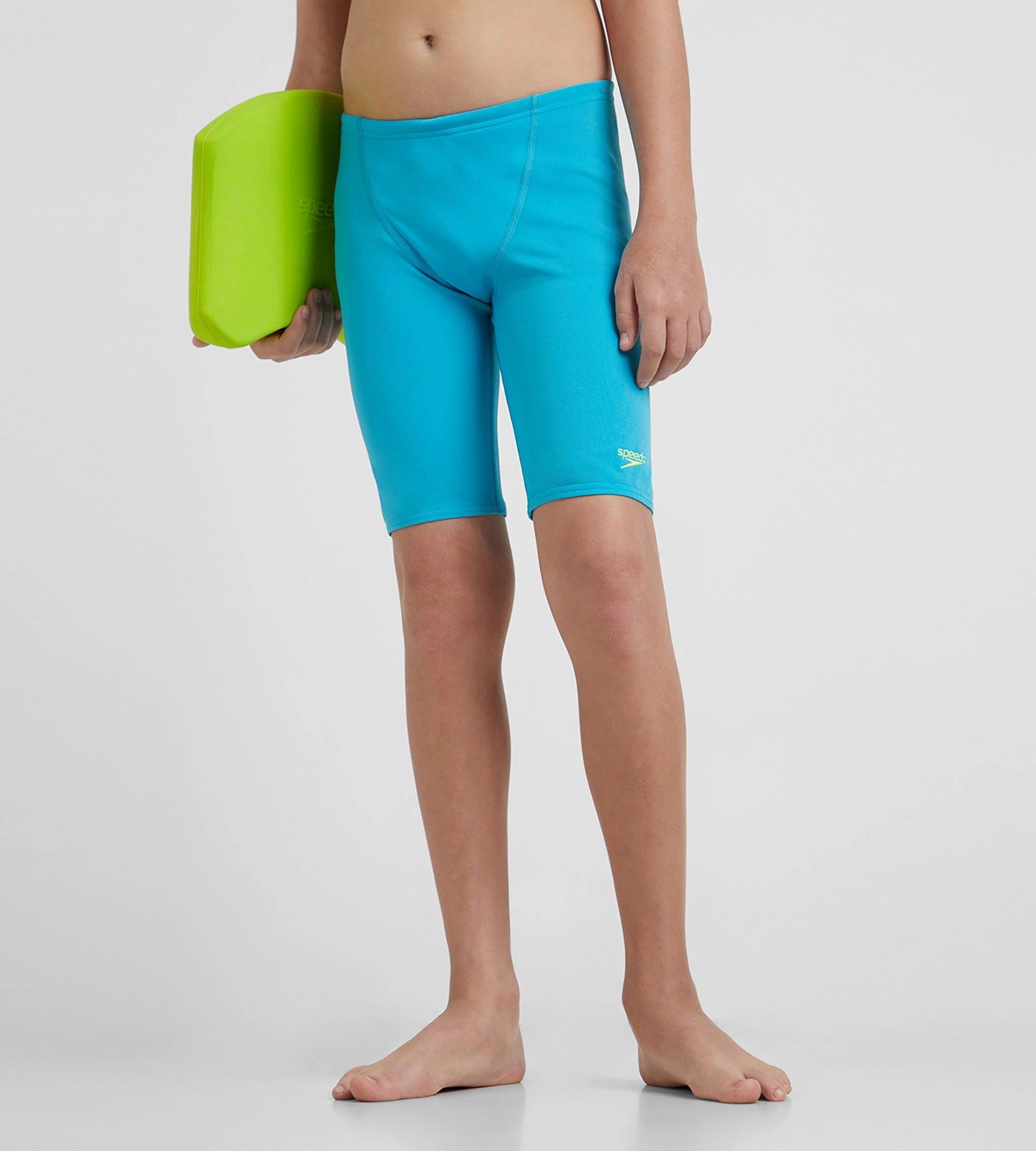 Boy's Endurance+ Essential V-Cut Jammer Hypersonic Blue Hyper Yellow