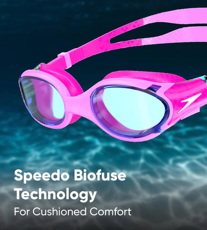 Unisex Kids Junior Biofuse 2.0 Tint-Lens Swim Goggles For Boys and Girls (Age Range -  6-14 Years) - Assorted Colours