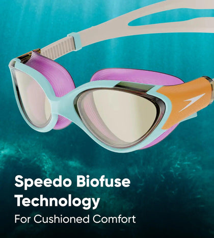 Women's Biofuse 2.0 Blue Tint-Lens Goggles - Blue & Pink