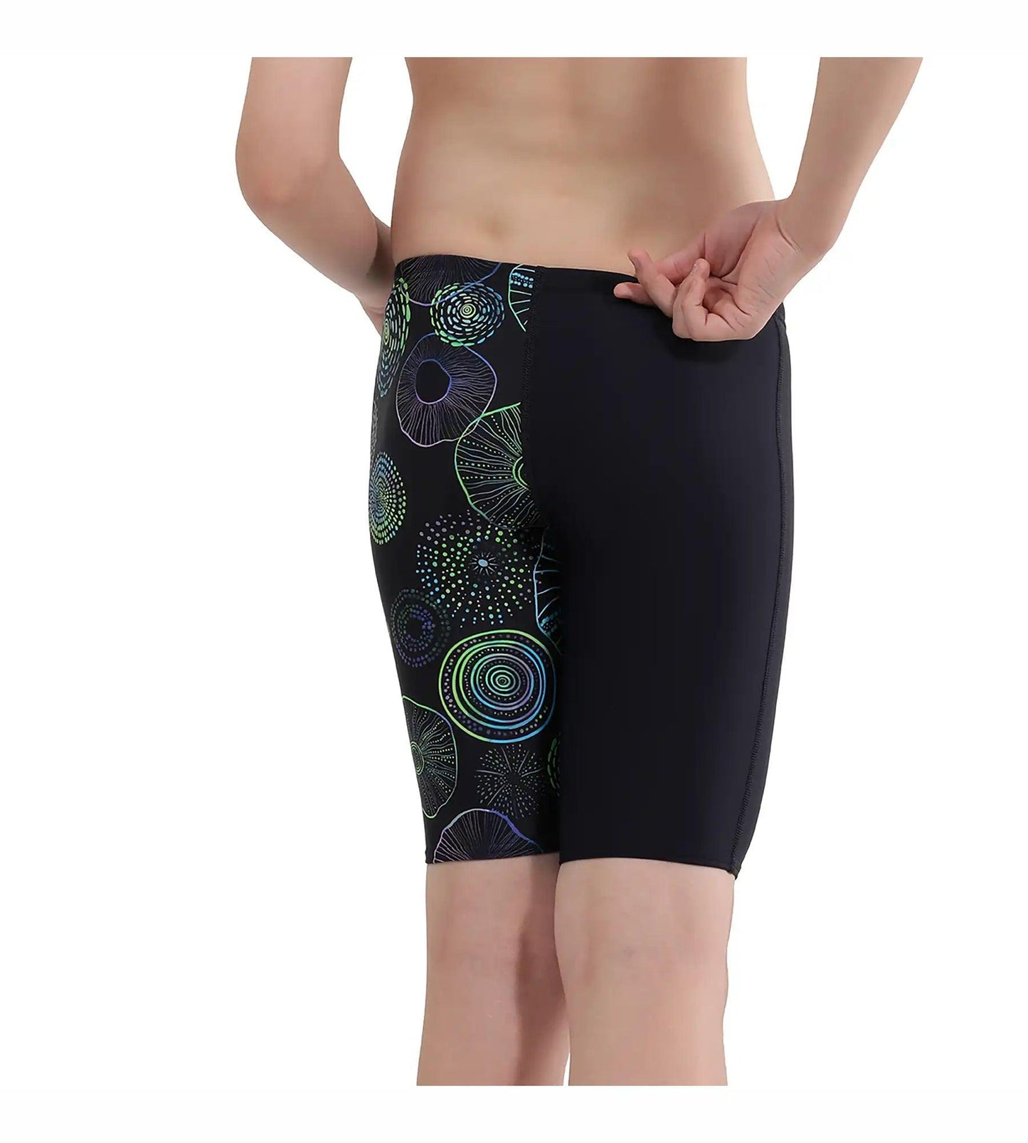 Boy's Allover Digital Jammer - True Navy & Aquarium_4
