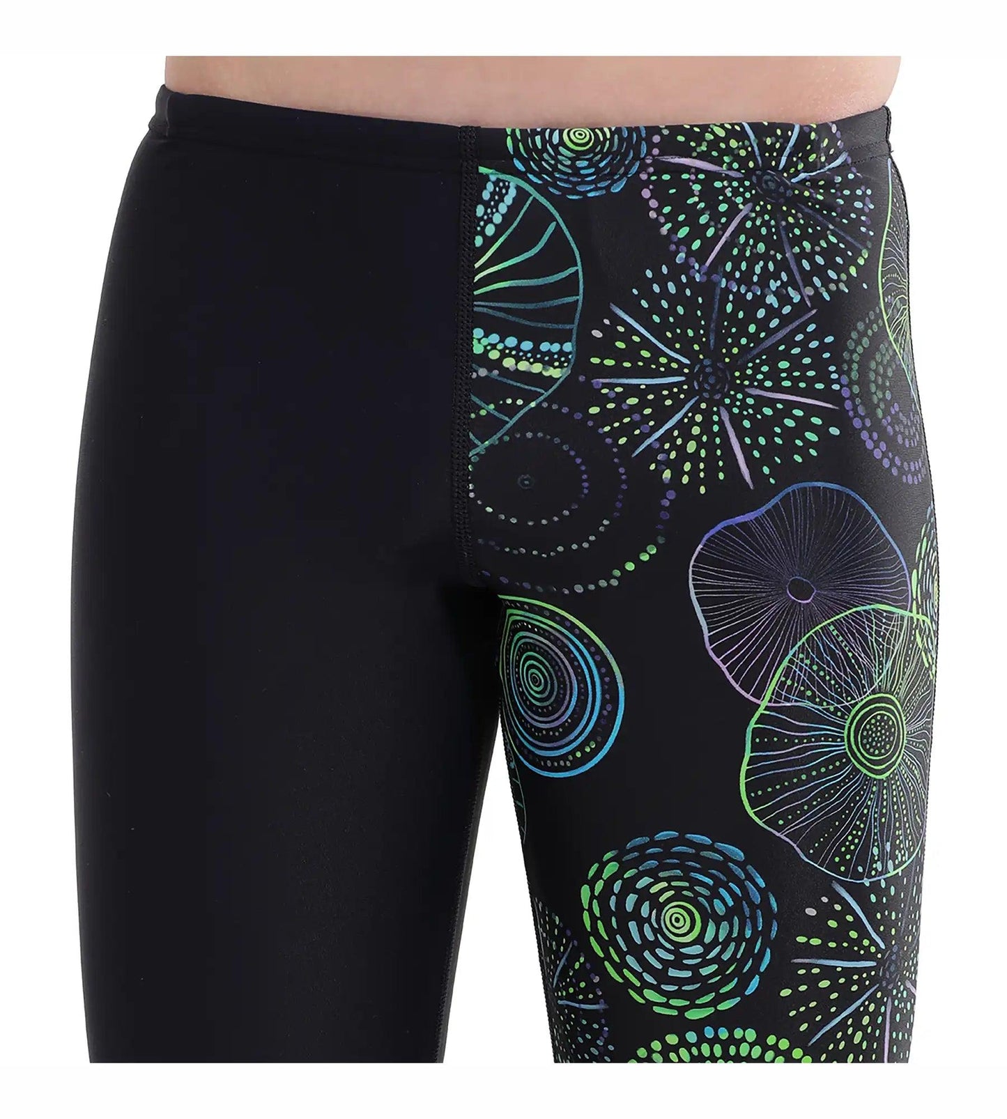 Boy's Allover Digital Jammer - True Navy & Aquarium_6
