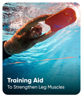 Unisex Adult Technique and Strength Building Kick Board Training Aid For Men and Women - Fed Red & Blue Flame