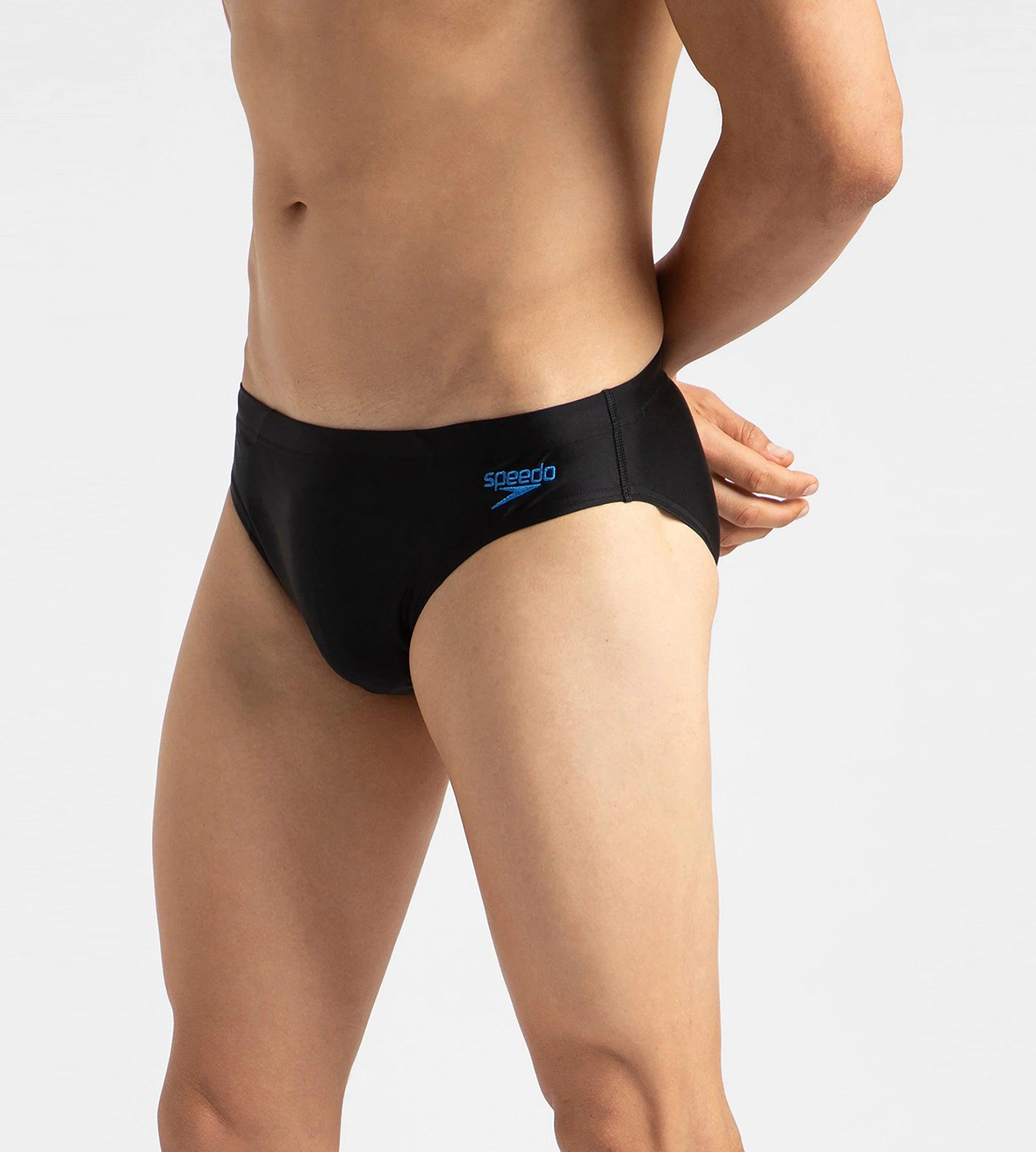 Buy Speedo Lycra 7Cm Brief Black-Bondi Blue Swimwear Online