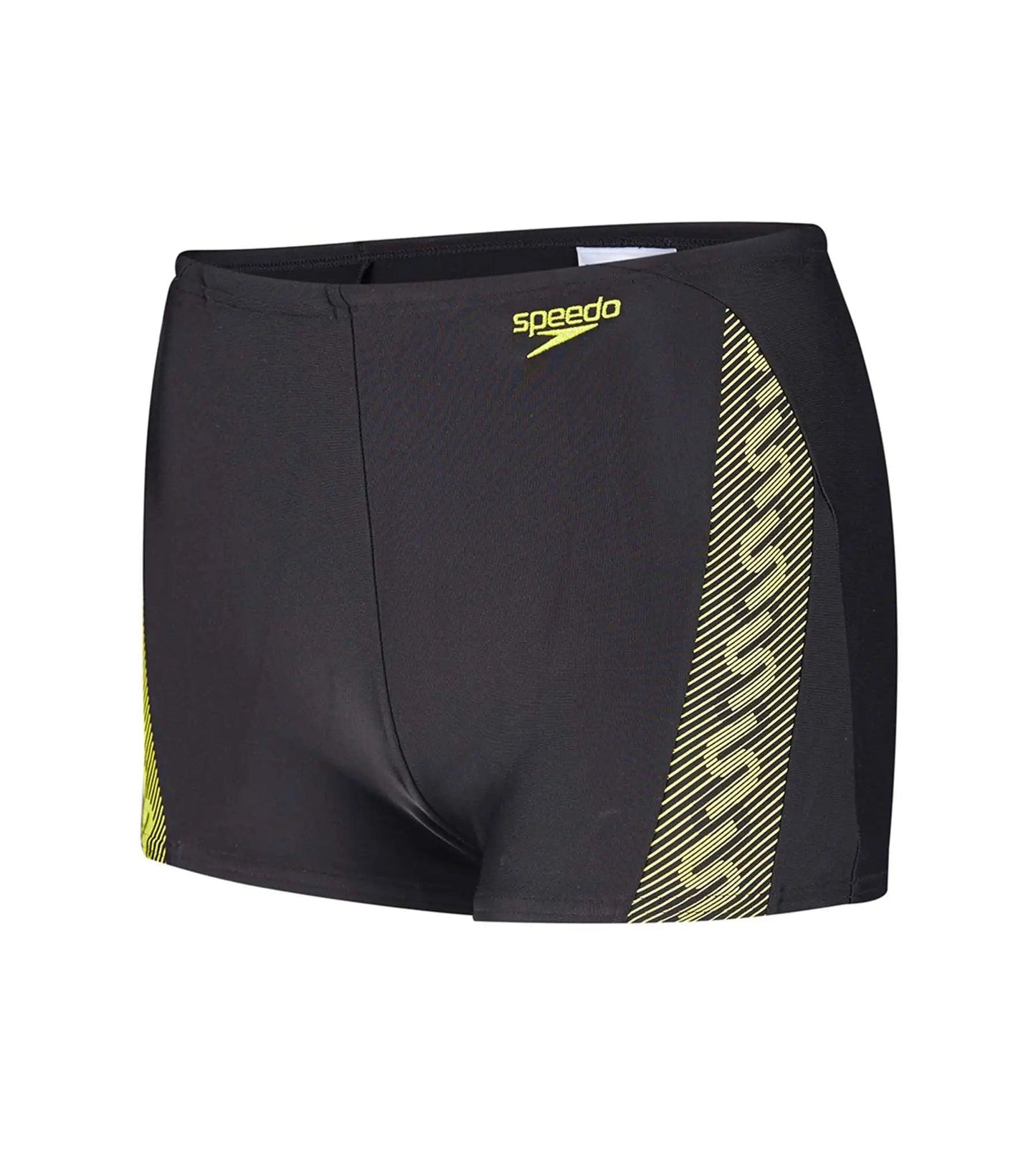 Boy's Endurance 10 Monogram Aquashort - Black & Wild Lime_4