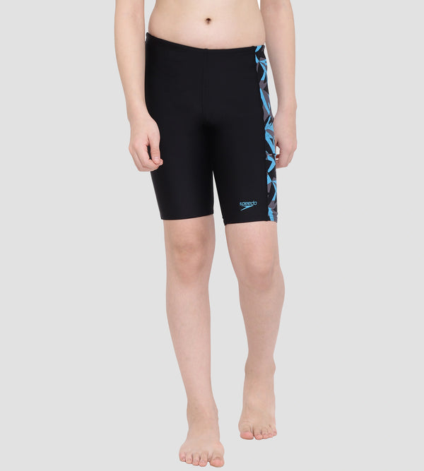 Boy's Endurance 10 Hyperboom Panel Print Jammer - Black & Bolt