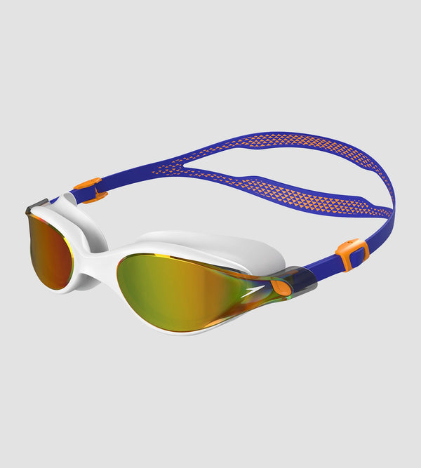 Unisex Adult Vue Mirror-Lens Swim Goggles - Green & Blue