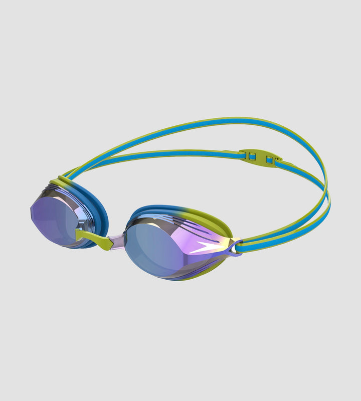 Unisex Kids Vengeance Mirror Clear-Lens Goggles (Age Range - 6-14 Years) - Green & Blue