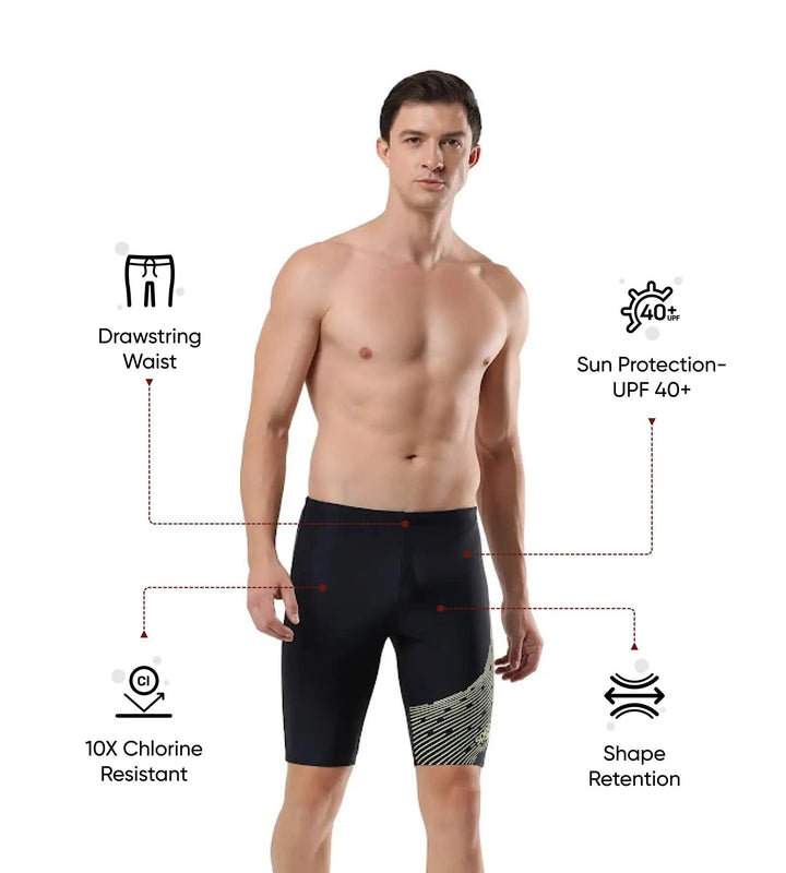 Men's Endurance 10 Medley Logo Jammer - True Navy & Lemondrizzle
