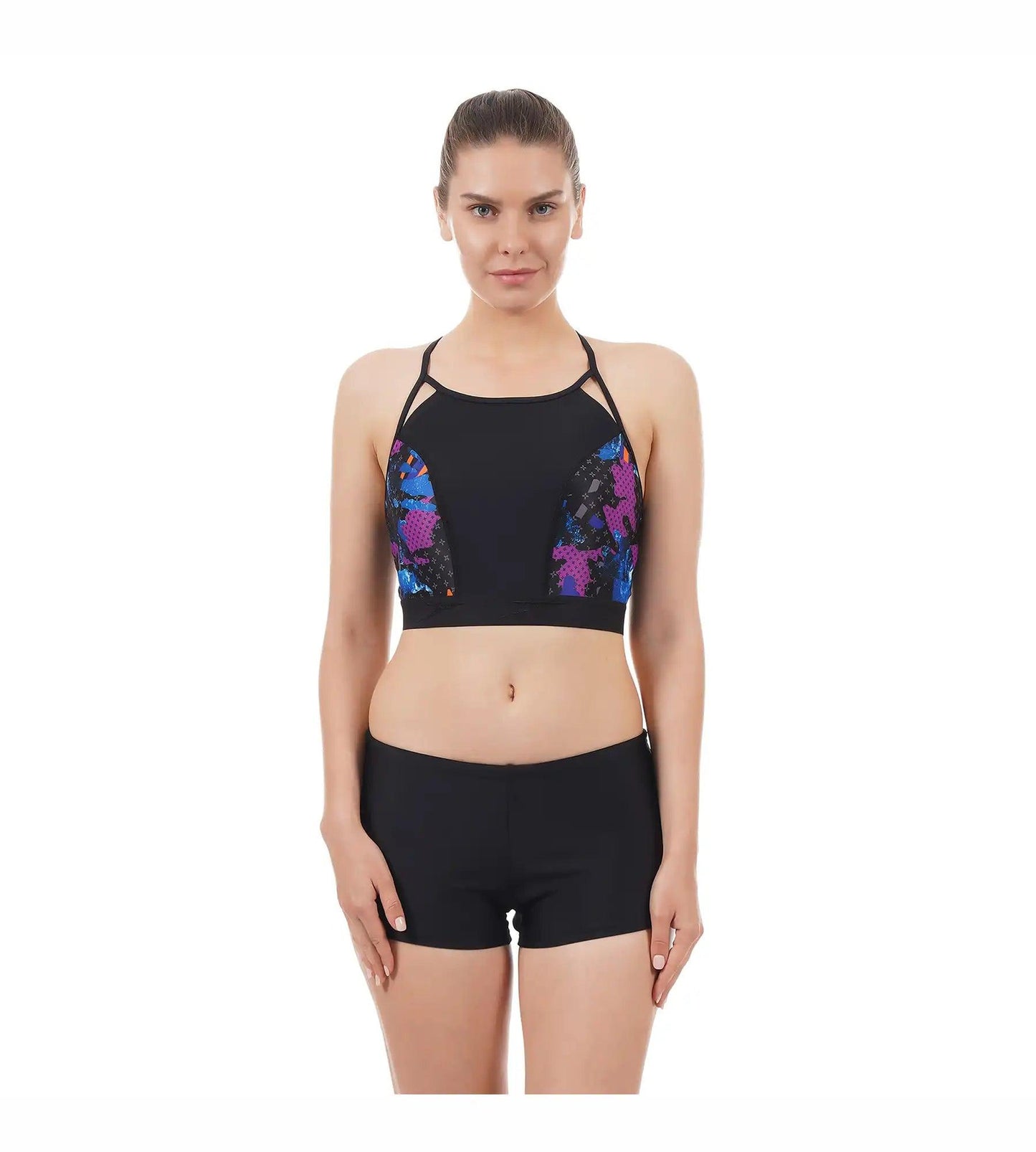 Women's Inject Wave Tank Top H20 Active - Black & Vgrey_1