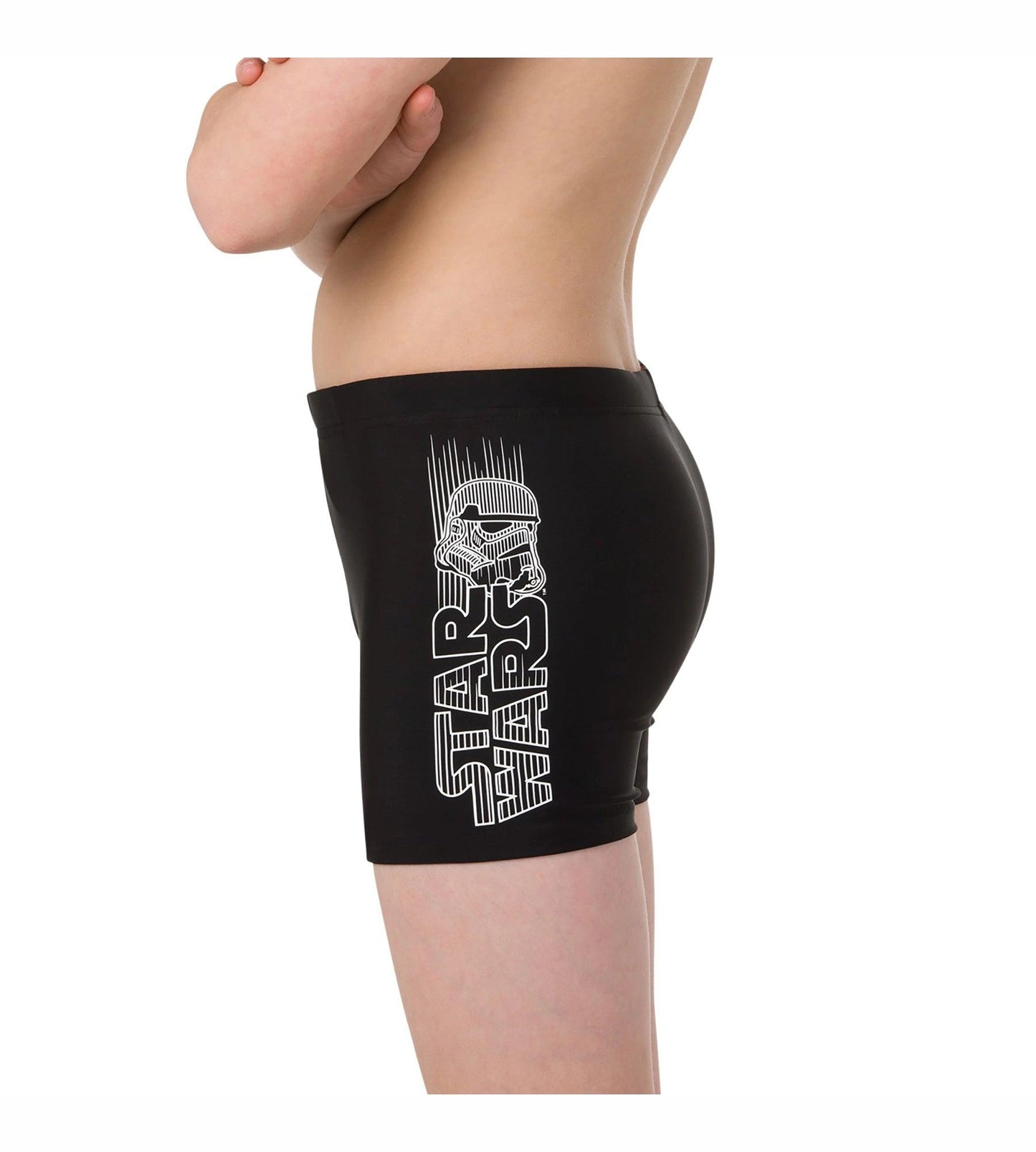 Boy's Star Wars Aquashort - Trooper Logo Black & White_5