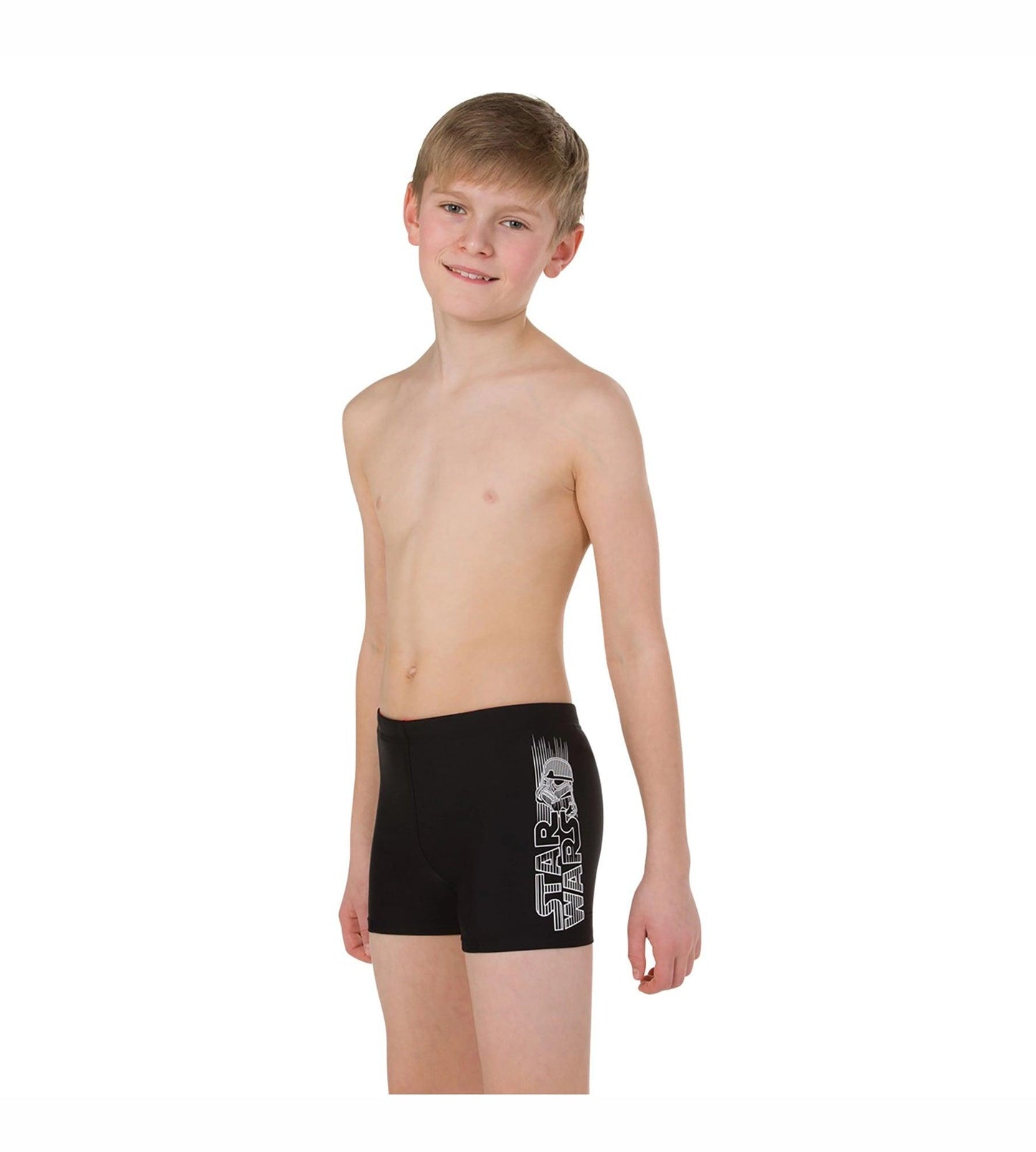 Boy's Star Wars Aquashort - Trooper Logo Black & White_3