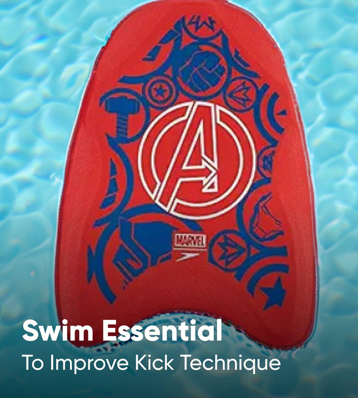 Marvel Avengers Practice Kicking and Strength Building Kick Board Training Aid For Boys and Girls - Red & Blue