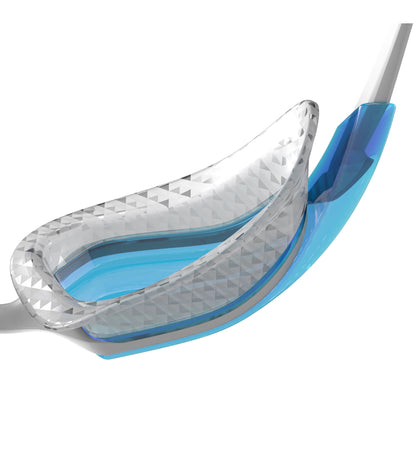 Unisex Adult Aquapulse Pro Tint-Lens Swim Goggles - White & Blue_4