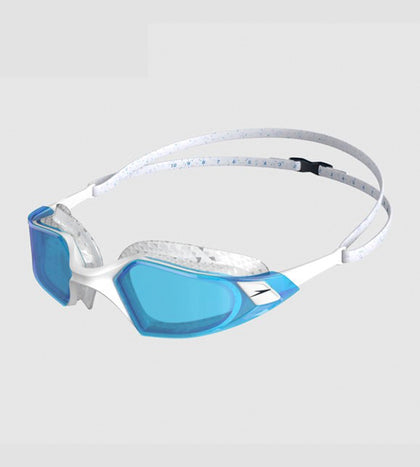 Unisex Adult Aquapulse Pro Tint-Lens Swim Goggles - White & Blue
