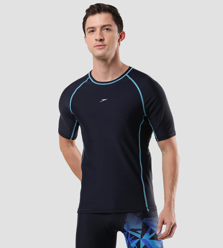 Men's Endurance 10 Short Sleeve Suntop - True Navy & Picton Blue
