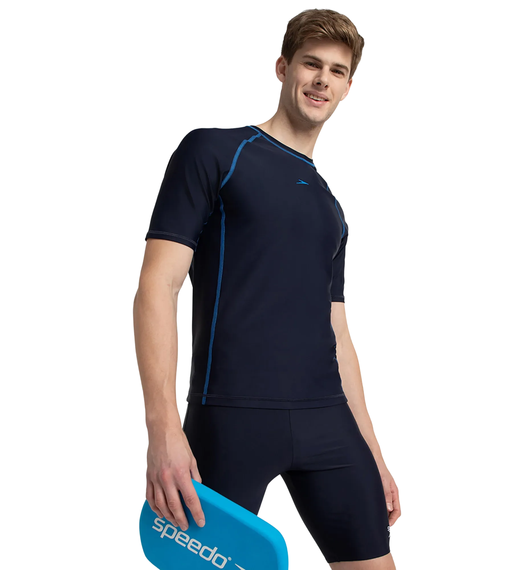 Buy Speedo Men's Endurance10 Short Sleeve Suntop - True Navy