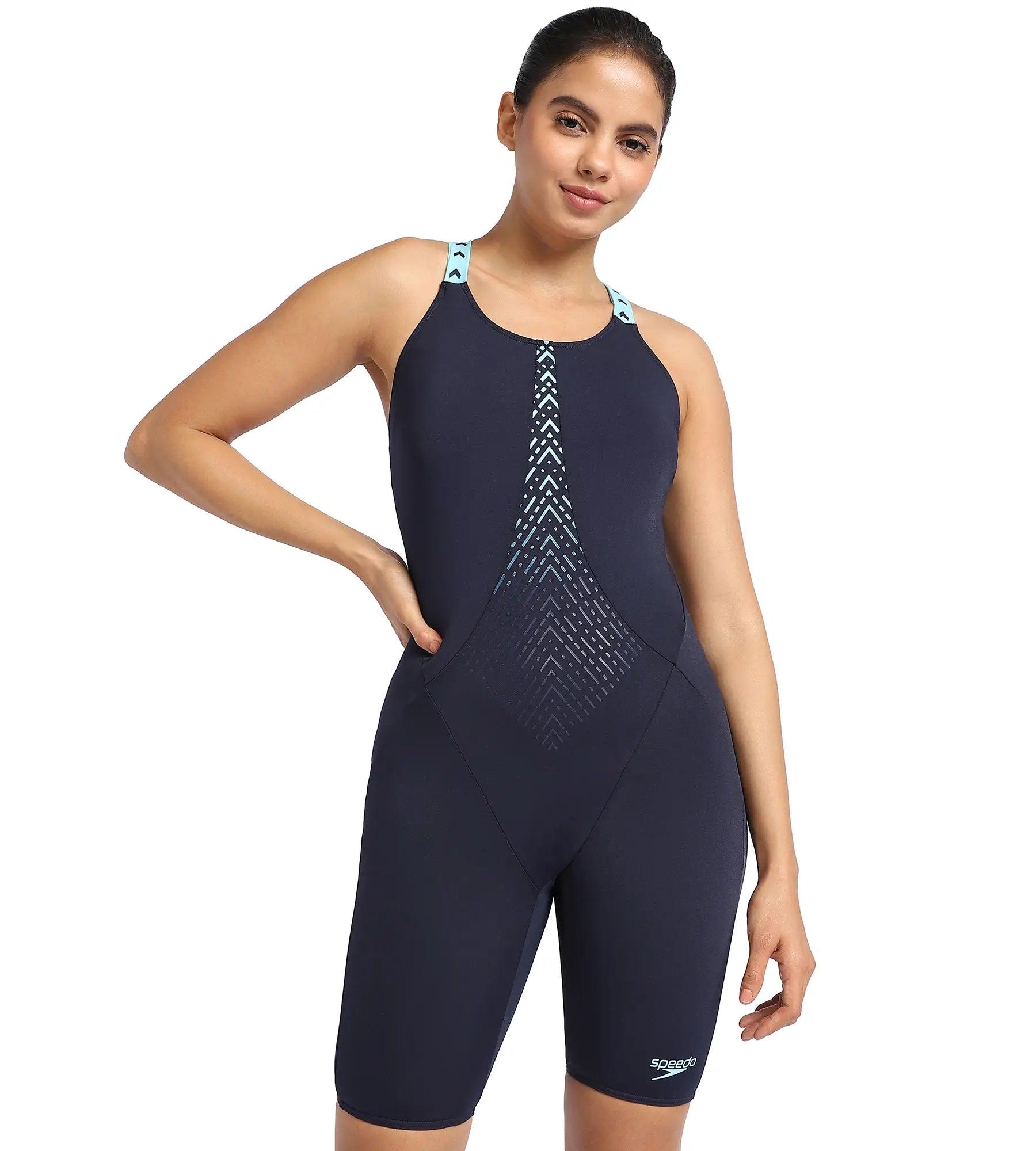 Women s Endurance 10 Hydrorpo Legsuit Swimwear True Navy Marine Blue