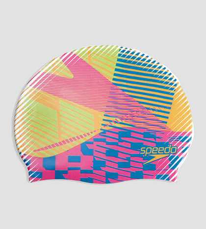 Unisex Digital Printed Swim Cap For Men and Women - Multicolour