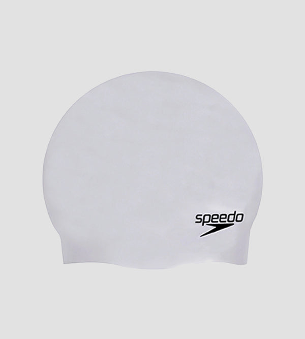 Unisex Moulded Silicone Swim Cap For Men and Women - Grey