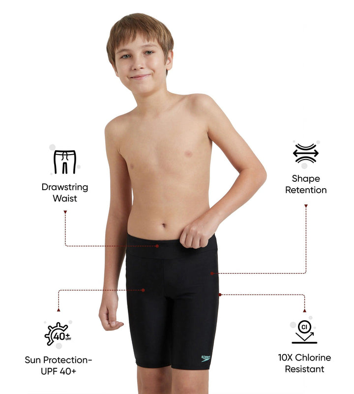 Boy's Endurance10 Essential Houston Jammer - Black & Arctic Glass