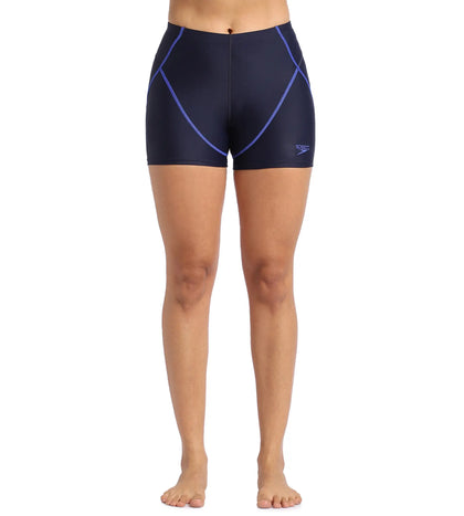 Women's Endurance Sport Shorts - True Navy & True Cobalt_1