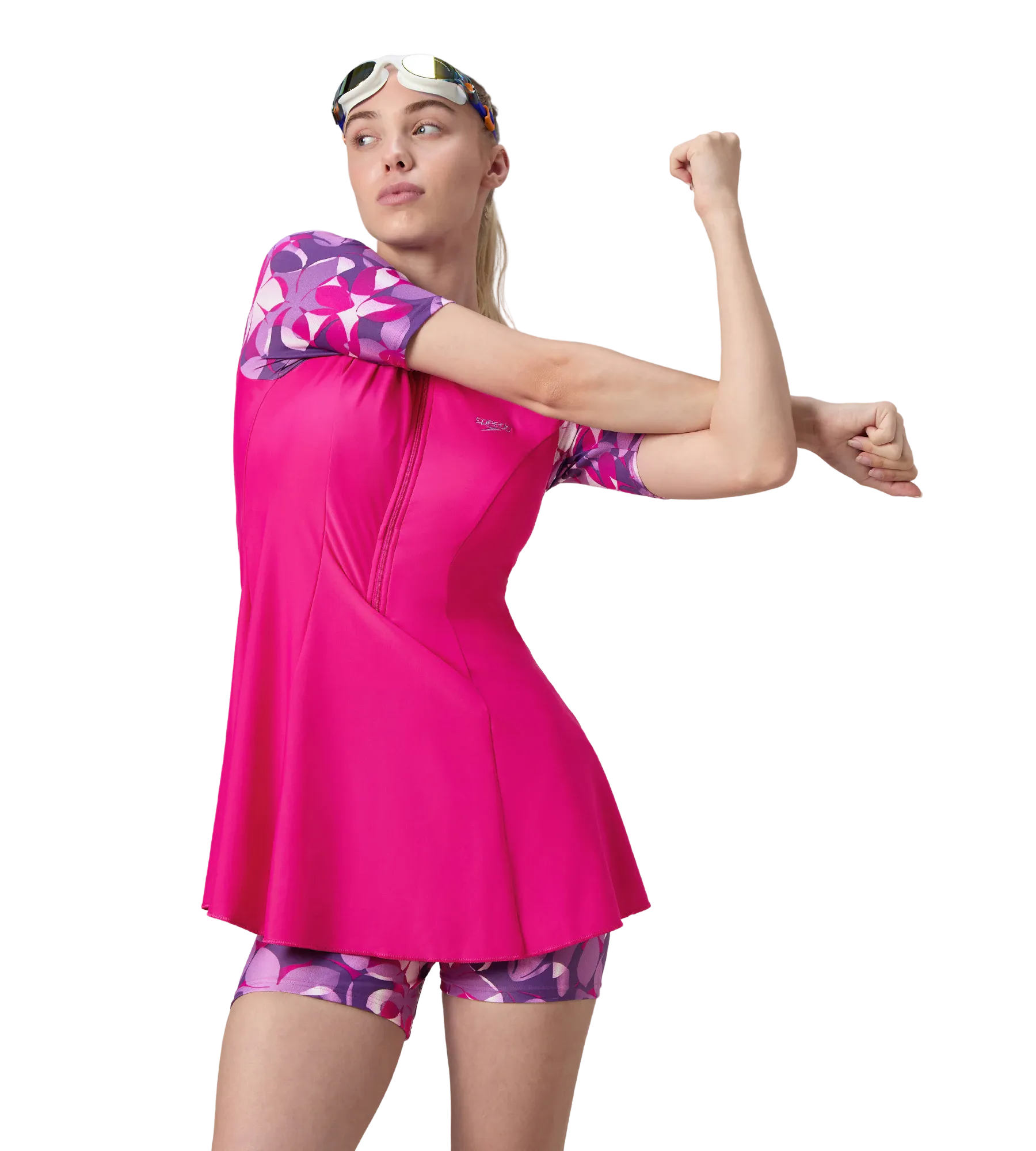 Buy Speedo Women's Endurance10 Printed Short Sleeve Closedback
