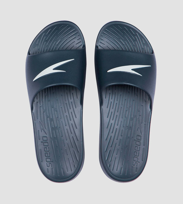 Men's Single Colour Slides - Oxid Grey & White
