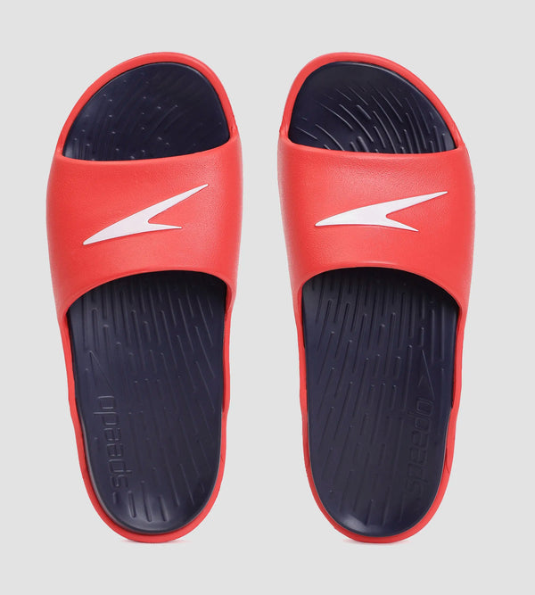 Men's Dual Colour Slides - True Navy & Fed Red