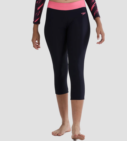 Girl's Endurance 10 Active Capri - True Navy & Fadango Pink