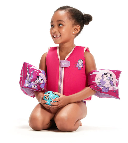 Print Armbands Swim Confidence for Tot's - Pink & Purple_3
