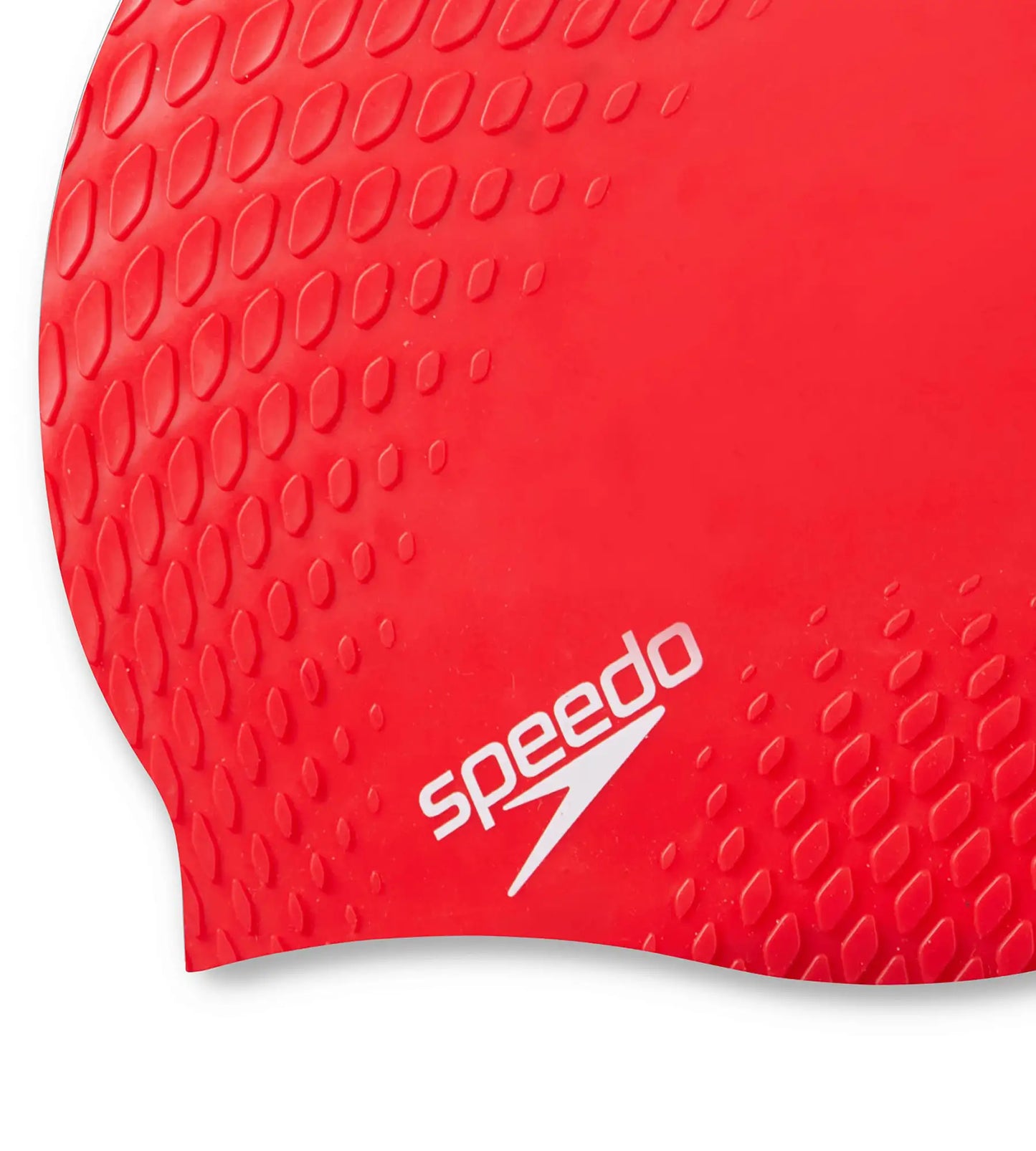 Unisex Adult Bubble Active + Swim Cap - Red Red_3