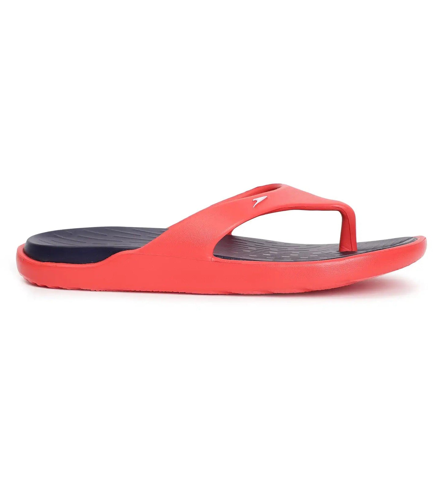 Men's Dual Colour Flip Flops - True Navy & Fed Red_2