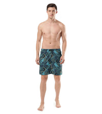 Men's Essential Sport Allover Watershorts - True Navy & Aquarium_7