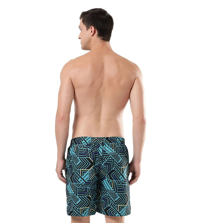 Men's Essential Sport Allover Watershorts - True Navy & Aquarium_4