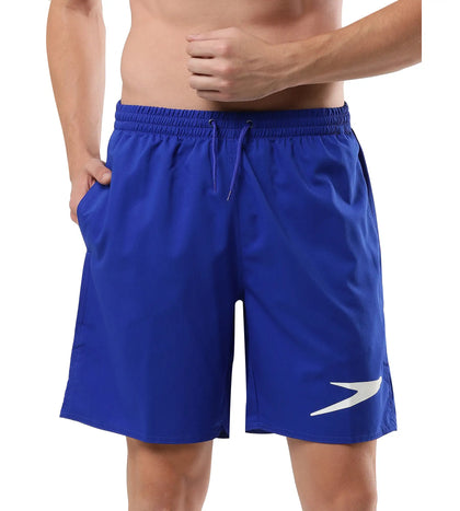 Men's Essential Placement Printed Watershorts - Chroma Blue  &  White_1