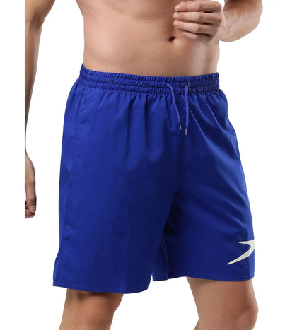 Men's Essential Placement Printed Watershorts - Chroma Blue  &  White_2