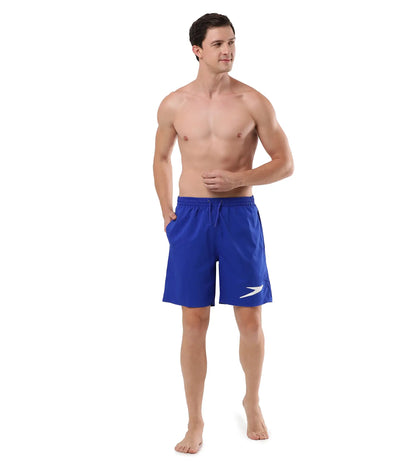 Men's Essential Placement Printed Watershorts - Chroma Blue  &  White_5