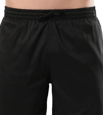Men's Essential Placement Printed Watershorts - Black  &  Fed Red_5