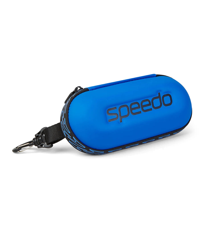 Speedo Anti-Moisture Trap Protective Hard Shell Swim Goggle Case Cover - Blue