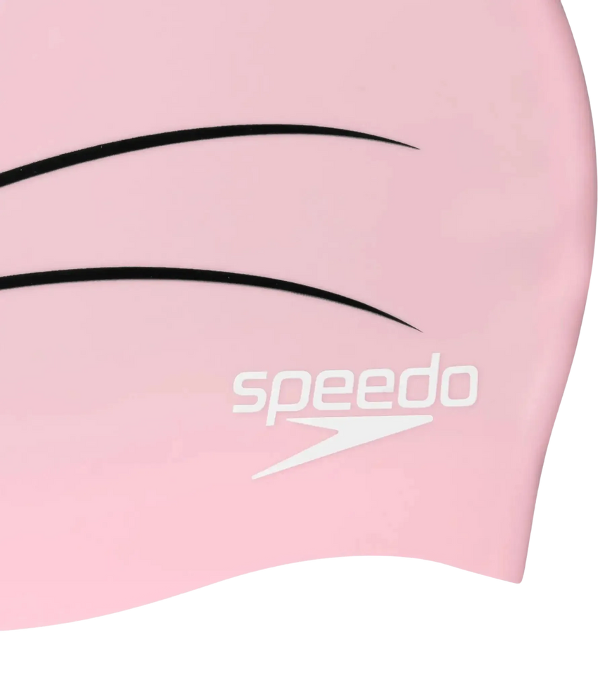 Unisex Kids Seal Print Swim Cap For Tots - Boys and Girls - Pink & Black