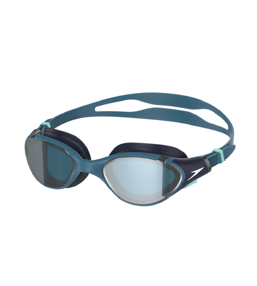 Unisex Adult Biofuse 2.0 Anti Fog Mirror Lens Swim Goggles For Men and Women - Sna Black & Grey