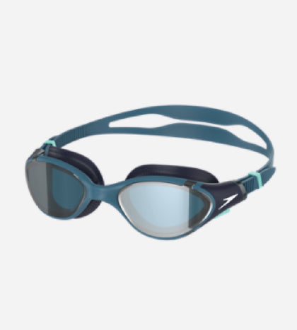 Unisex Adult Biofuse 2.0 Anti Fog Mirror Lens Swim Goggles For Men and Women - Sna Black & Grey