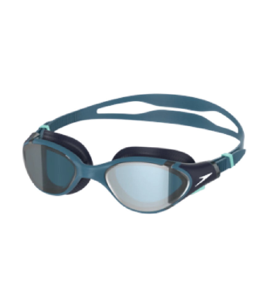Unisex Adult Biofuse 2.0 Anti Fog Mirror Lens Swim Goggles For Men and Women - Sna Black & Grey