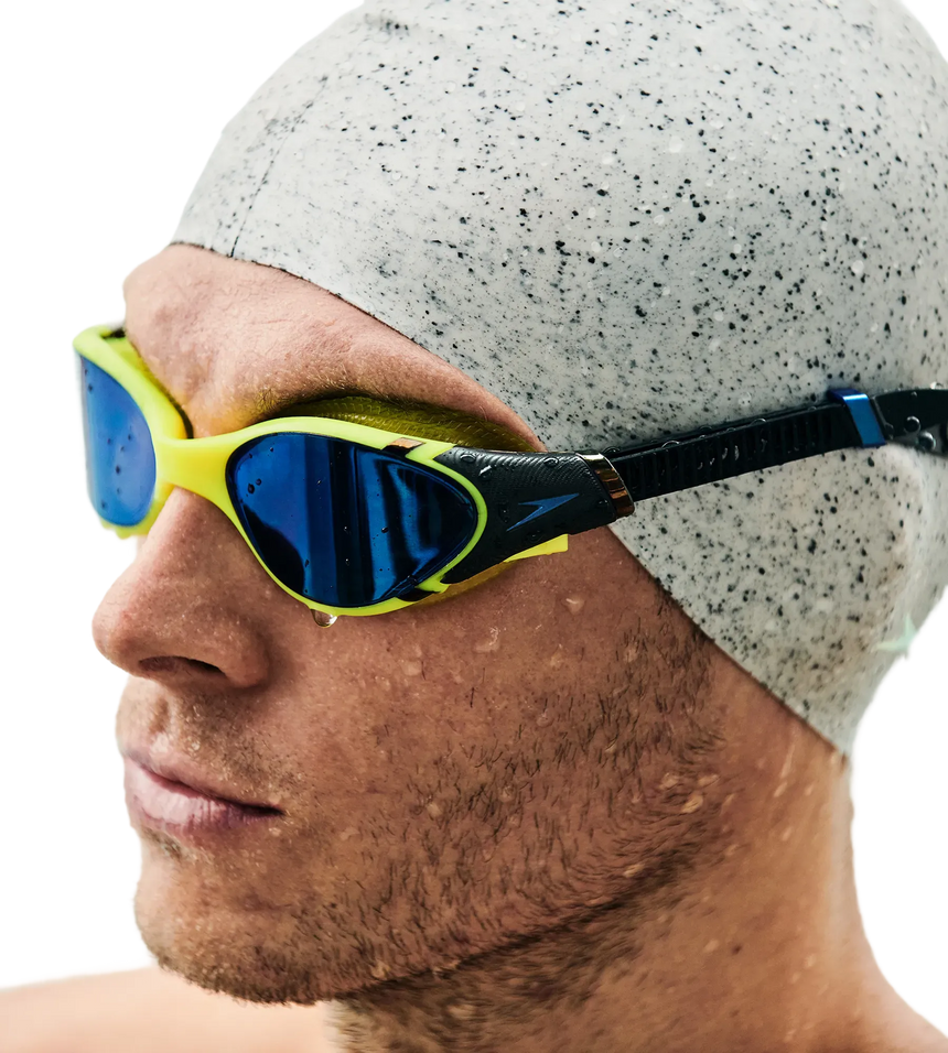 Unisex Adult Biofuse 2.0 Mirror Lens Swim Goggles - Yellow & Smoke