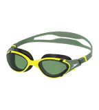 Unisex Adult Biofuse 2.0 Anti Fog Coated Swim Goggles For Men and Women - Black & Glacier Grey