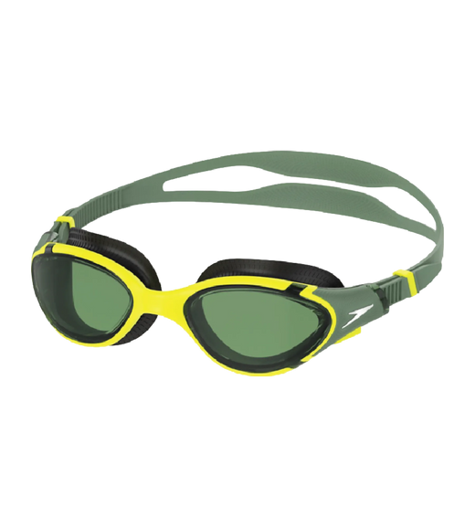 Unisex Adult Biofuse 2.0 Anti Fog Coated Swim Goggles For Men and Women - Black & Glacier Grey