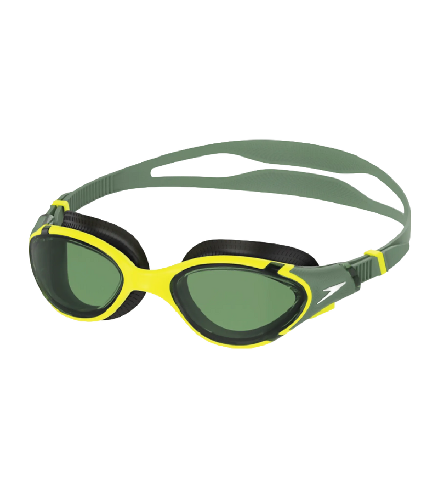 Unisex Adult Biofuse 2.0 Anti Fog Coated Swim Goggles For Men and Women - Black & Glacier Grey