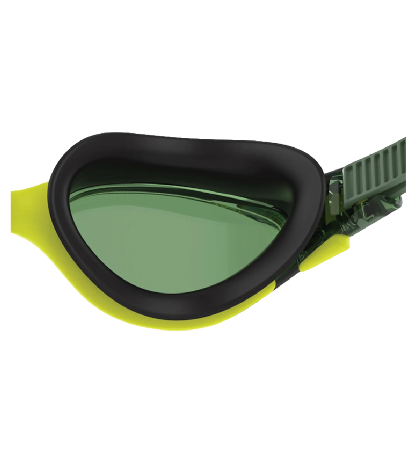 Unisex Adult Biofuse 2.0 Anti Fog Coated Swim Goggles For Men and Women - Black & Glacier Grey