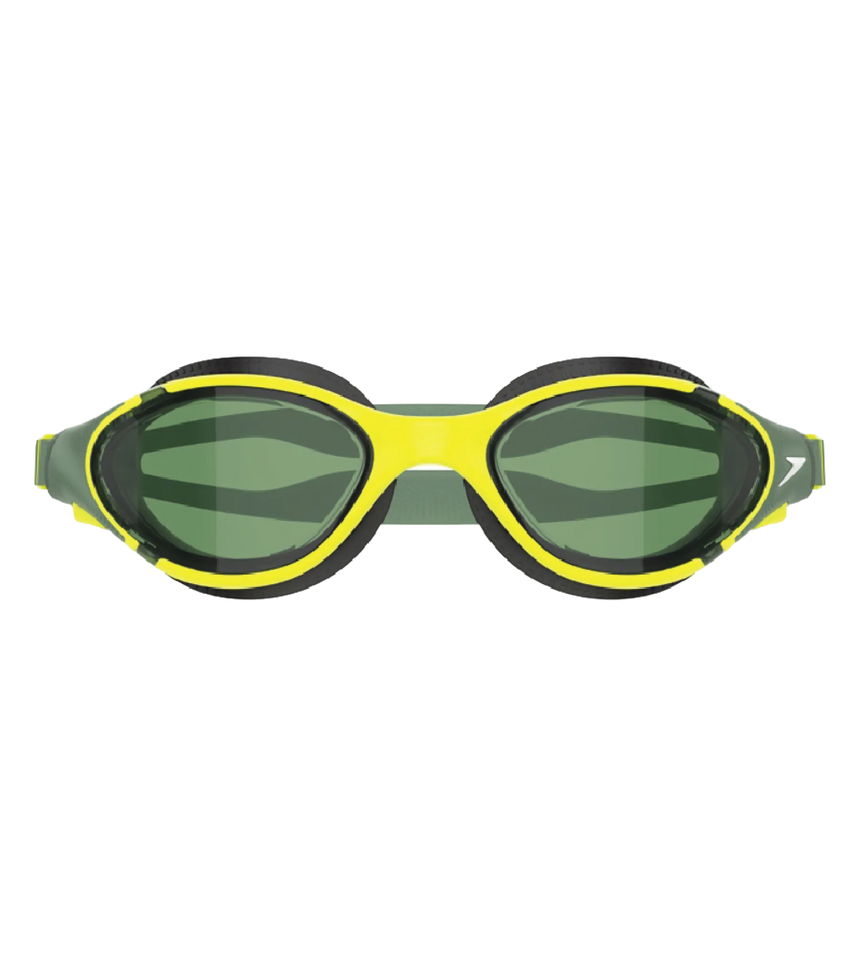 Unisex Adult Biofuse 2.0 Anti Fog Coated Swim Goggles For Men and Women - Black & Glacier Grey